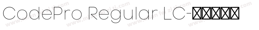 CodePro Regular LC字体转换